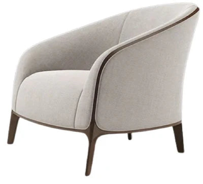 3-Seater Handcrafted Luxury Sofa for Living Room with Fabric Upholstery and Premium Quality Wood Legs Base