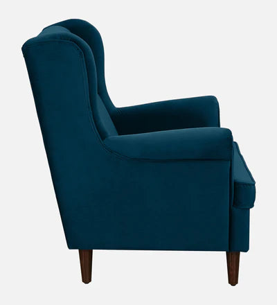 Lounge Chair For Home Furniture Premium &amp; Durable Design Upholstery Velvet Comfortable Seating for Living Room &amp; Offices - Navy Blue