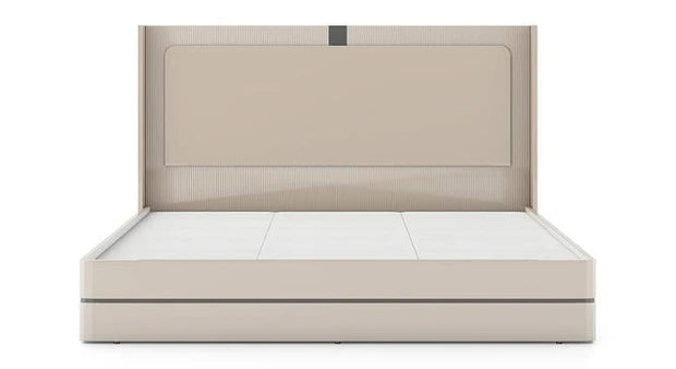 King Size Bed – Glossy, Engineered Wood with Sleek, Spacious, and Ideal for Stylish Modern Bedrooms