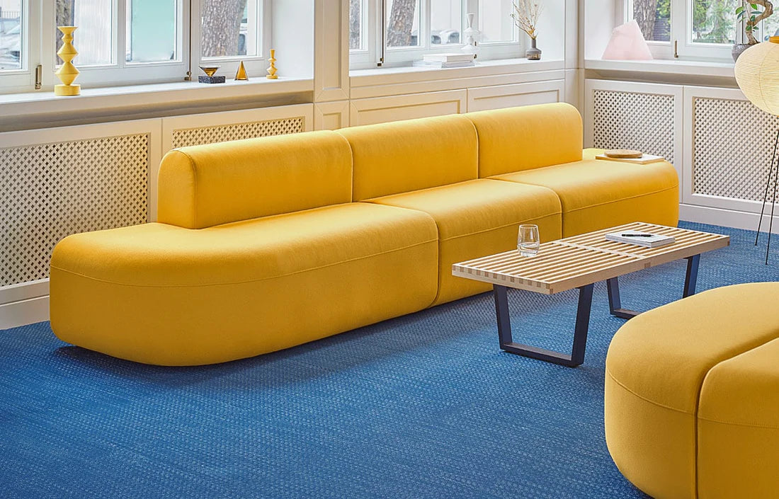 5-Seater Office Sofa with Modern Office Sofa with Stylish Design Fit for Office Work Area