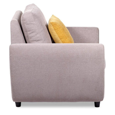 Lounge Chair For Home Furniture Upholstered in Velvet Cozy and Stylish, Comfortable Durable Design for Living Room Or Office -Cream