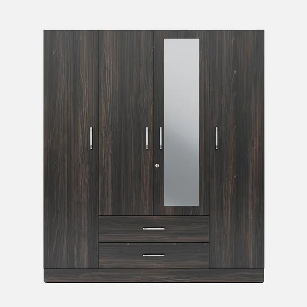 Space-Saving Storage Console – Open Shelves and Covered Storage in a Stylish Build
