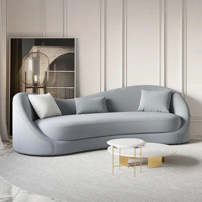 3-Seater Sofa Premium and Luxury For Home Furniture Upholstery Velvet Fabric and Premium Quality Fabric and A-Class Quality Wood For Living Room