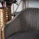 Lounge Chair For Home Furniture Modern &amp; Durable Design Accent Armchair Upholstery Velvet Comfortable Seating for Living Room &amp; Offices - Dark Grey