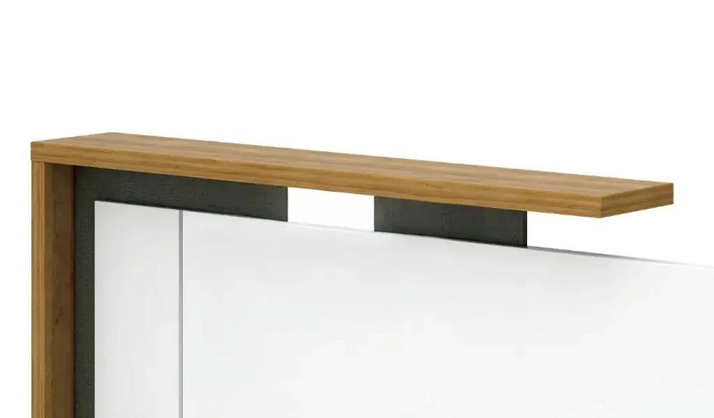 Reception Table Made In Engineered Wood Is a Highly Durable Material And a World Standard for Premium Furniture While the Laminate Matte White