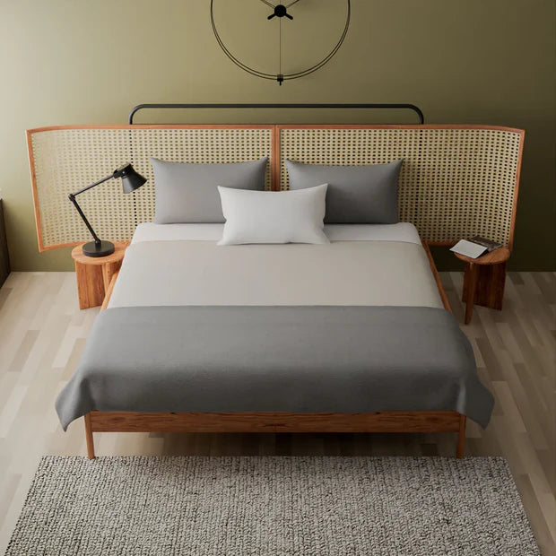 Solid Wood Handwoven headboard—modern, Premium Design for Home Furniture