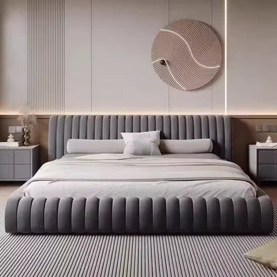 Luxury King Size Bed Set with Storage, Soft Upholstered Headboard, Luxury Design for Home Furniture