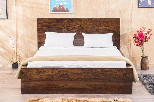 King Size Wooden Bed High-Quality Solid Wood Frame Hydraulic Storage Stylish, Spacious Modern Design Sturdy, Durable Superior Comfort