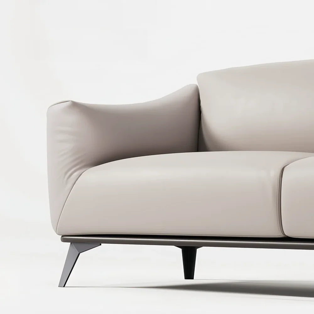 3-Seater couch tailored for executive spaces, showcasing plush velvet fabric