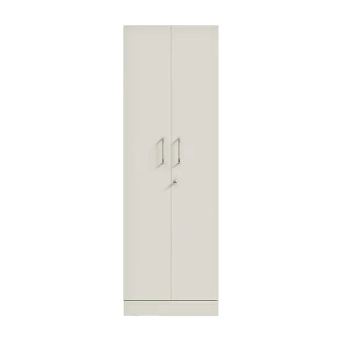 Modern Home &amp; Office Premium Storage Cabinet – Particle Board Construction with Glass Doors, Bookshelf Compartments, and Cupboard Units.