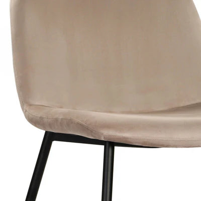 Lounge Chair For Home Furniture Modern &amp; Durable Design Armless Upholstery Velvet Comfortable Seating for Living Room &amp; Offices - Beige