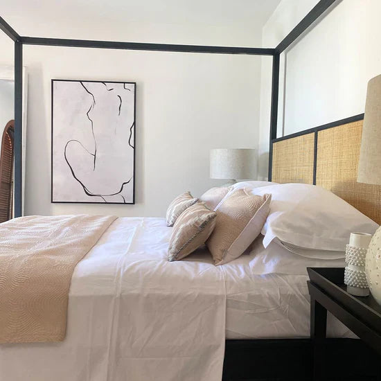 Poster Bed – Handcrafted Canopy Design, Natural Finish, Available in King  Queen Sizes