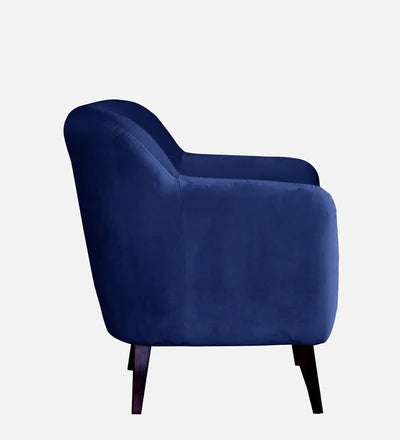 Lounge Chair For Home Furniture Premium &amp; Durable Design Tufted Buttons Armchair Upholstery Velvet Comfortable Seating for Living Room &amp; Offices - Blue