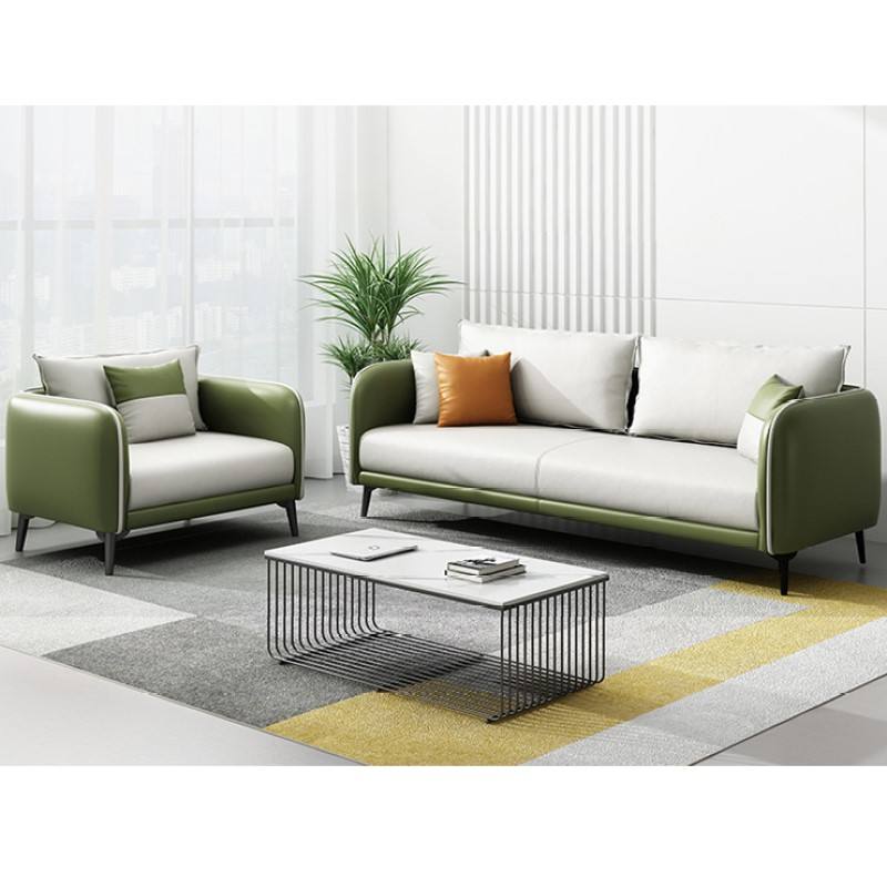 3-Seater PU Leatherette sofa with a sleek office-inspired design