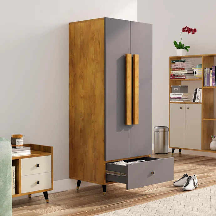 Wardrobe for Compact Bedroom Premium Space-Saving Wardrobe with Elegant Finish.