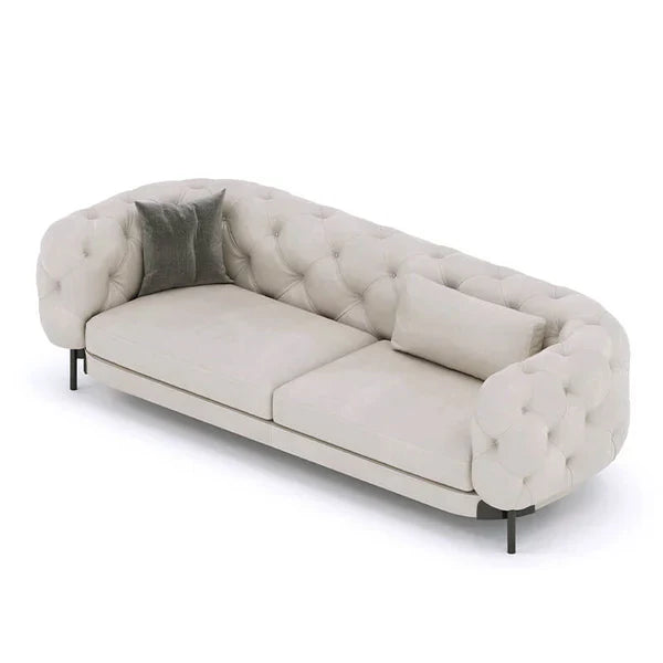 3 Seater Sofa For Home Furniture Upholstered Leatherette