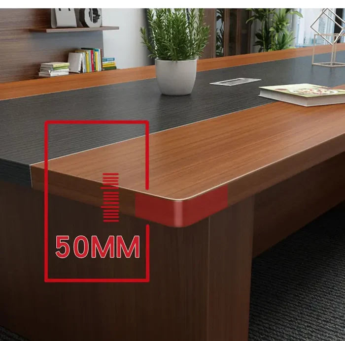 Meeting Table for Office Furniture Desk Premium Quality & Luxury Modern Design Made in Particle Board/ MDF/Plywood with 2 Wire Manager Conference Tables