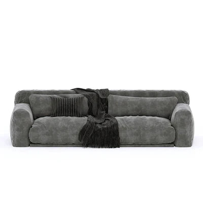3-Seater Italian Sofa upholstered in premium velvet, designed with advanced support structure for enduring comfort in executive and Modern Italian Sofa