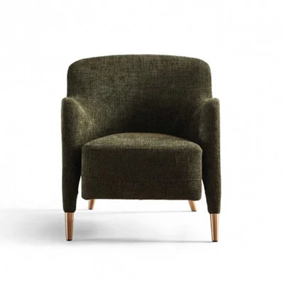 Lounge Chair Upholstered in Polyester Cozy and Stylish, Comfortable Armchair Durable Design for Living Room Or Office -Green