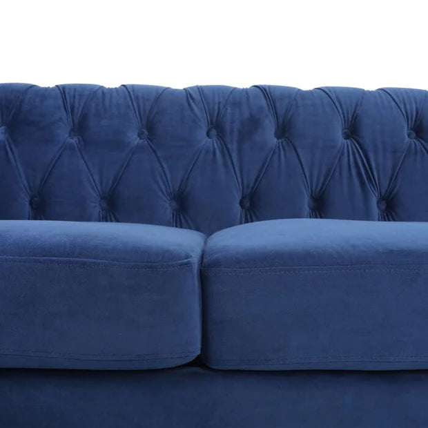Chesterfield Sofa for Home Furniture Modern Design Upholstery Velvet Tufted With Arm Rest For Living Room