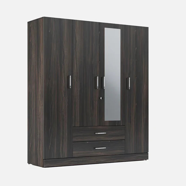 Space-Saving Storage Console – Open Shelves and Covered Storage in a Stylish Build