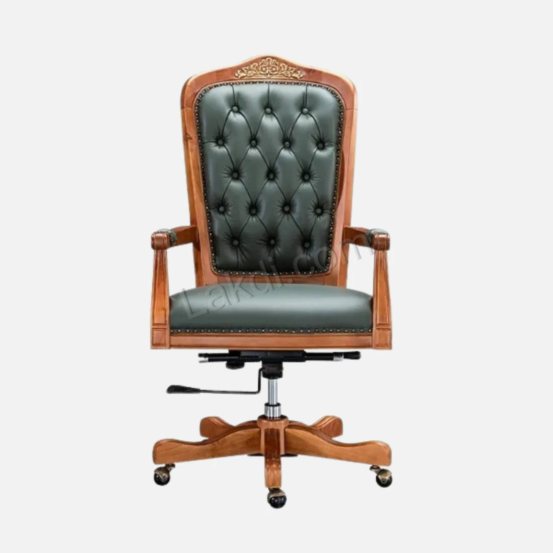Luxury Office Director Chair Tufted Design Made in Solid wood with Leatherette