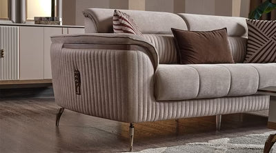 3 Seater Sofa For House Furniture Upholstery Velvet Best Quality Fabric and Best Quality Wood and Luxury and Premium Sofa