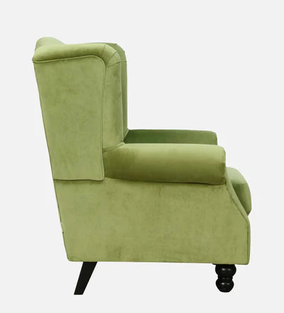 Lounge Chair For Home Furniture Durable Design Upholstery Velvet Comfortable Seating for Living Room &amp; Offices - Green