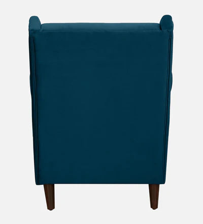 Lounge Chair For Home Furniture Premium &amp; Durable Design Upholstery Velvet Comfortable Seating for Living Room &amp; Offices - Navy Blue