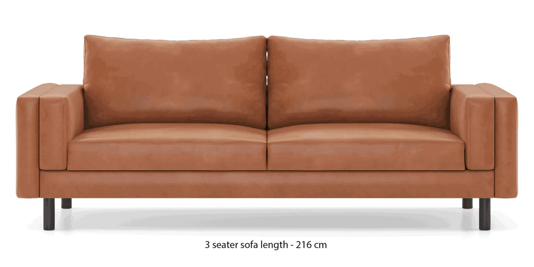 3 Seater Sofa for Modern Home Furniture Made in Plyboard and Leatherette