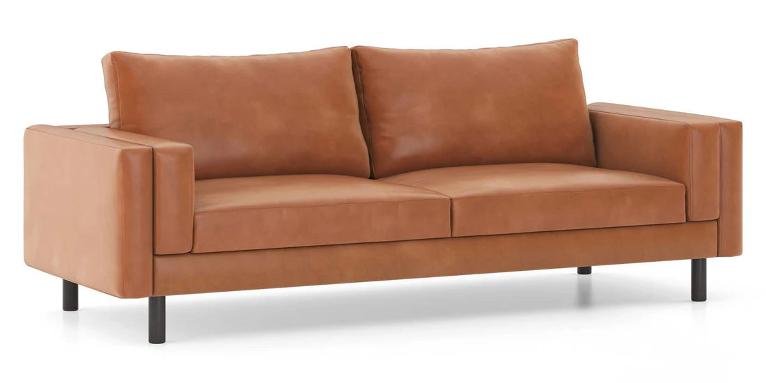 3 Seater Sofa for Modern Home Furniture Made in Plyboard and Leatherette