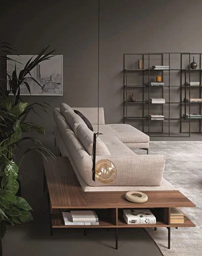 Home and Living Room Luxury Design 3 Seater Sofa made wooden and Upholstery & Metal Legs Base Modern Look in Home Grey
