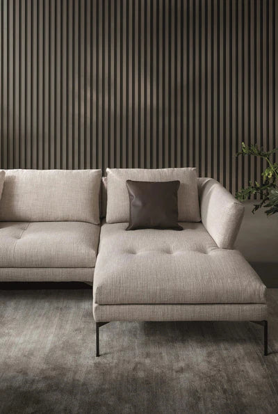 Home and Living Room Luxury Design 3 Seater Sofa made wooden and Upholstery & Metal Legs Base Modern Look in Home Grey