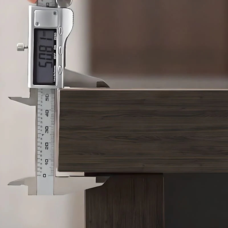 Director L-Shape Office Table Luxury Desk with Locking Drawer, CPU Storage, Desk Return, and Organized Wiring System