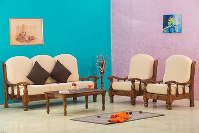 3 Seater Sofa For Home Furniture Upholstery Sued Elegant Fabric and Durable Quality Wooden and Modern Comfortable for Living Hall Room