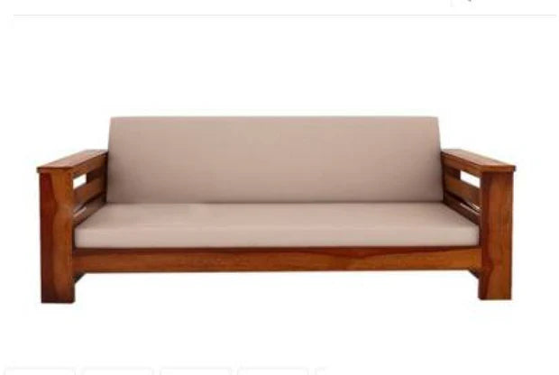 3 Seater Wooden Sofa For Home Furniture, Upholstery Fabric Modern And Durable Design For Living Room and Offic