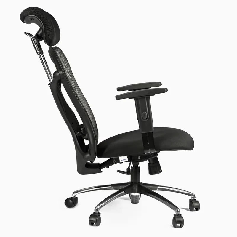 Ergonomic mesh chair with breathable back