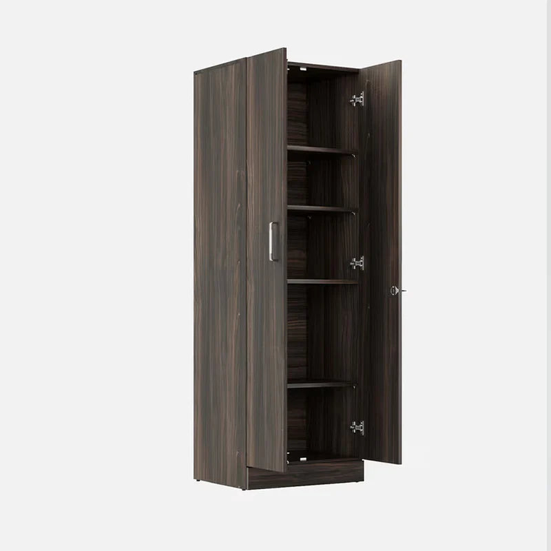 2 Door Wooden Wardrobe with One Sliding Shelf & Modern Design with Durable and Shelf Units