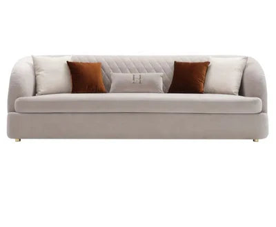 3-Seater Premium Sofa for Home Velvet Upholstery and Hardwood Structure for Comfort and Modern Design