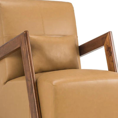 Lounge Chair For Home Furniture Modern &amp; Durable Design Upholstery Pu Leatherette Comfortable Seating for Living Room &amp; Offices - Brown