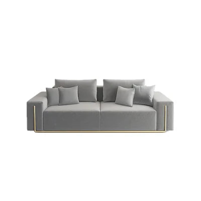 3-Seater Sofa with rich suede upholstery and sturdy construction, and the perfect centrepiece.
