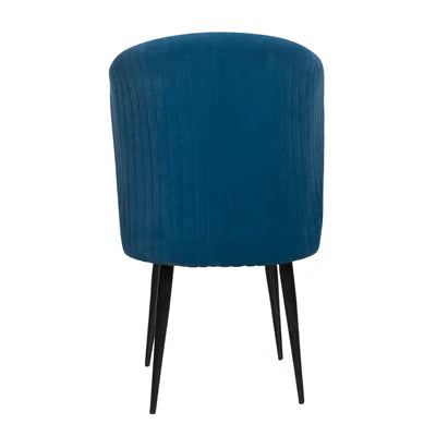 Lounge Chair Wooden Sofa upholstered in Velvet Armless Chair Modern and durable For Living Room or Bedroom - Nevy Blue