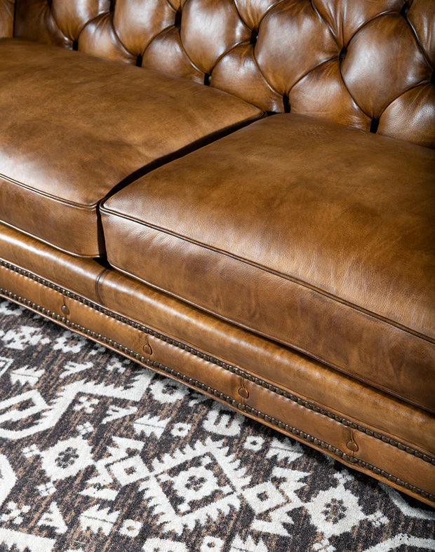 3 Seater chesterfield sofa for Home Furniture Tufted Modern Design and Leatherette fabric Durable & Comfortable for living Room