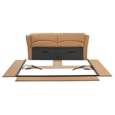 Luxury King Size Wooden Bed Fully Upholstered Modern Design Made in Plyboard with Premium Leatherette Fabric