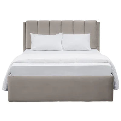 Premium Wooden Queen Size Bed Made in Wooden with Upholstered and Storage with Hydraulic Lift Mechanism