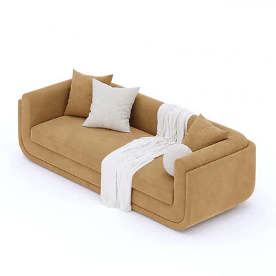 3 Seater Sofa For Home Furniture Upholstered velvet, Unique &amp; Modern Design For Living Room or Hall
