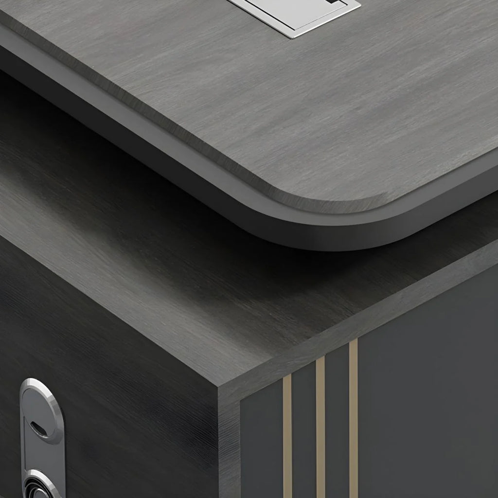 Director & Executive L-Shape Office Table Luxury Desk