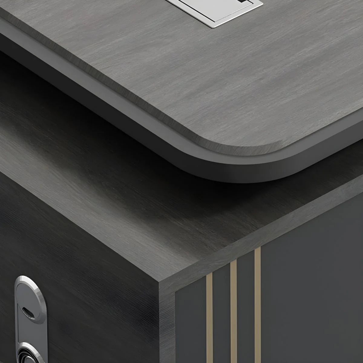 Director & Executive L-Shape Office Table Luxury Desk