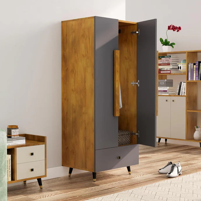 Wardrobe for Compact Bedroom Premium Space-Saving Wardrobe with Elegant Finish.