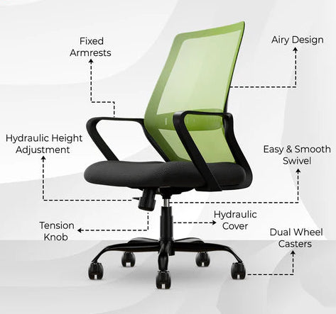 Desire Pro Mesh Mid Back Office Chair